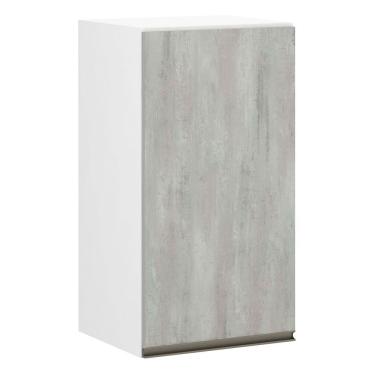 Imagem de Armário Perola 40cm 1 Porta Branco Polar C/Concreto
