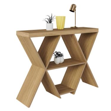 Imagem de Aparador Estrela Carvalho Com 1 Prateleiras 2 Nichos