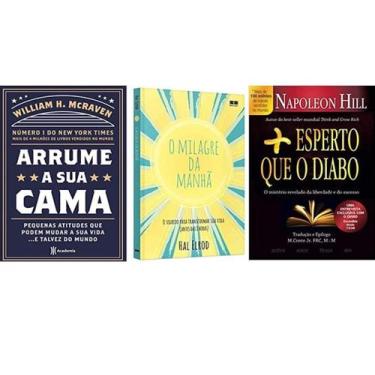Imagem de Kit Livros Arrume Cama + Milagre Manha + Mais Esperto Diabo - Academia