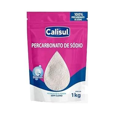 Imagem de Percarbonato de Sódio 1kg Limpeza Produnda Remove Manchas das Roupas Brancas e Coloridas Alvejante Sem Cloro