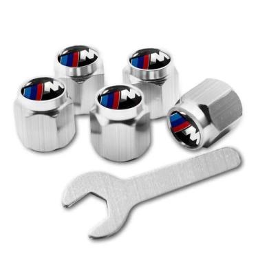 Imagem de Tampas De Válvula De Ar Para Rodas De Carro BMW M Performance Metal 5p