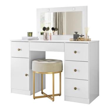 Imagem de Cômoda Penteadeira Camarim Sonhos Branco Moval