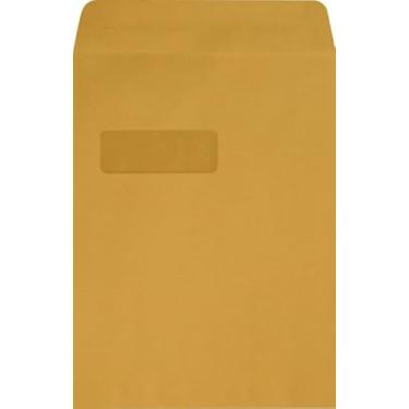 Imagem de LUXPaper Envelopes de janela aberta de 9 x 12 | Kraft marrom | Texto de 12,7 kg | 50 Qtd