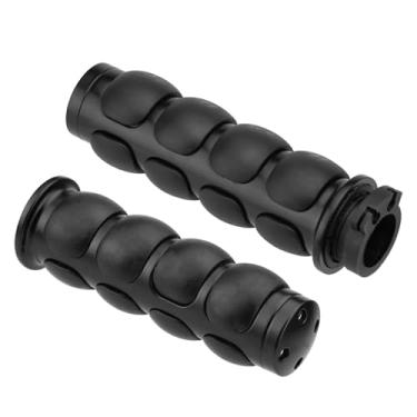 Imagem de VG MOTO Punhos de mão de motocicleta 2,5 cm 25 mm Acelerador antiderrapante universal compatível com Harley Davidson Dyna Sportster 883 Road King Street Glide (Preto-C)