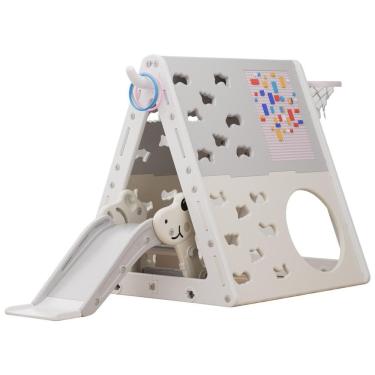 Imagem de UNICOO Conjunto de Pirâmide de Escalada 7 em 1 Multifuncional para Crianças com Escorre...
