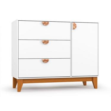 Imagem de Cômoda Infantil Magia 1 Porta 3 Gavetas Branca