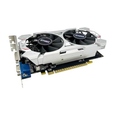 Imagem de QTHREE Placa gráfica GeForce GTX 750 Ti 4 GB, GDDR5, 128 bits, HDMI, DVI, VGA, placa de vídeo para jogos de PC, GPU de computador, PCI Express x16, ventiladores duplos