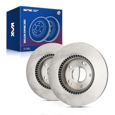 Imagem de KAX Substituição do par de rotores de freio a disco dianteiro de 28 cm para Sportage 2005-2010, Tucson 2005-2009, Tiburon 2003-2006, Tiburon 2007-2008 2.0L 2.7L