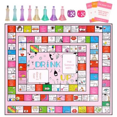 Imagem de MuForu Drinking Game for Adults, Drinking Games Larger Fun Leather Mat Bachelorette Party Interactive Party Games for Game Night Adult Board Games(2-8 Players, Age 21+)