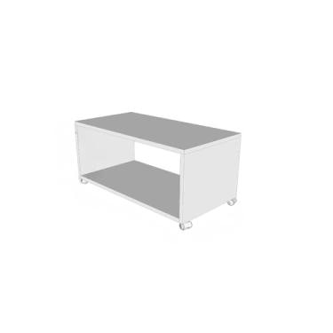 Imagem de Mesa de Centro Canto Apoio Para Sala Com Rodinhas