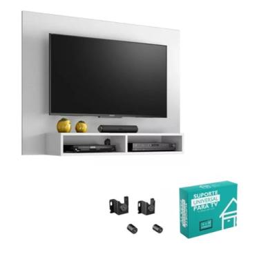 Imagem de Painel Eros para TV 43 Polegadas e Suporte para TV Notável Branco
