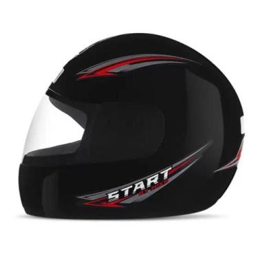 Imagem de Capacete Moto Fechado Preto Mixs Start Pro Tork Masculino/Feminino 60