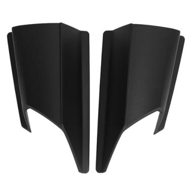 Imagem de Spoiler lateral de motocicleta asas de aerodinâmica Winglets Defletor Conjunto para Adv 150 2019 a 2020 Material ABS Instalação fácil Estética e proteção aprimoras (Preto)
