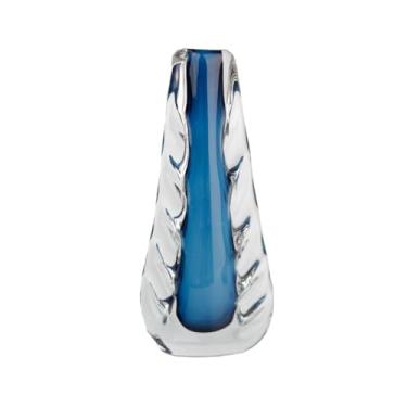 Imagem de VASO DECOR MURANO 18X8X37 CM AZUL SAFIRA