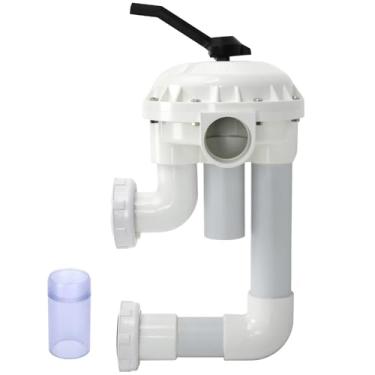 Imagem de 261050 Substituição de montagem lateral de válvula multiporta HiFlow de 5,5 cm com encanamento compatível com Pentair Quad & Triton Pool & Spa D.E. e filtros de areia
