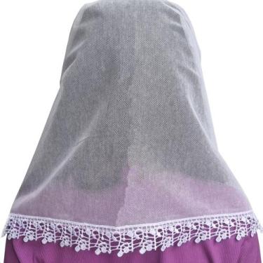 Imagem de Véu ccb infantil notas musicais anne congregação cristã no brasil - Vé