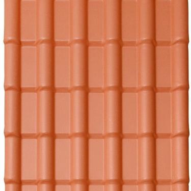 Imagem de Kit com 15 Telhas Pvc Colonial 1,98m X 0,88m X 1,7mm 6 Ondas com Kit Fixação Lux Telhas Ceramica