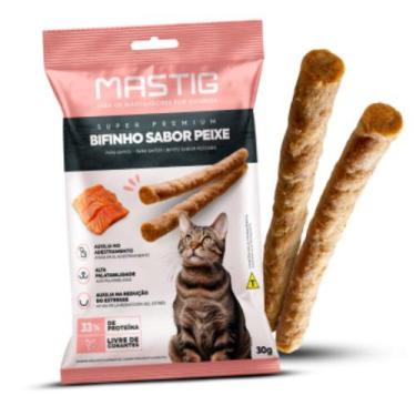 Imagem de Bifinho Mastig Para Gato Sabor Peixe 30g