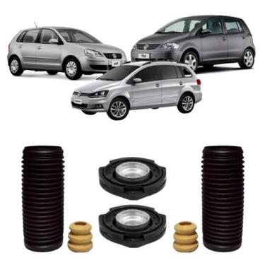 Imagem de Kit Coxim Batente Amt Dianteiro Vw Polo Fox Spacefox 03/... - Solupe P