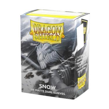 Imagem de Arcane Tinmen Dragon Shield Card Sleeves – Matte Dual Snow Standard Size 100CT - MGT Card Sleeves are Smooth & Tough - Compatible with Pokemon, Yugioh, & Magic The Gathering Card Sleeves