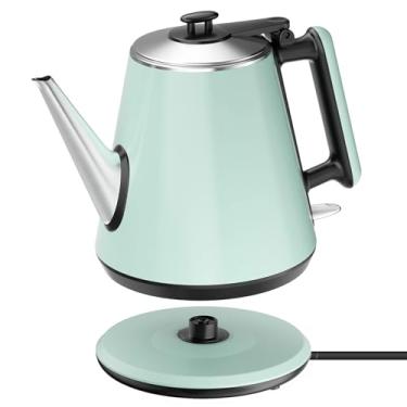 Imagem de Chaleira elétrica de 0,9 L - aço inoxidável livre de BPA, 1360 W de ebulição rápida em 4-6 minutos, controle de um toque e desligamento automático, proteção contra fervura a seco de aço inoxidável 304