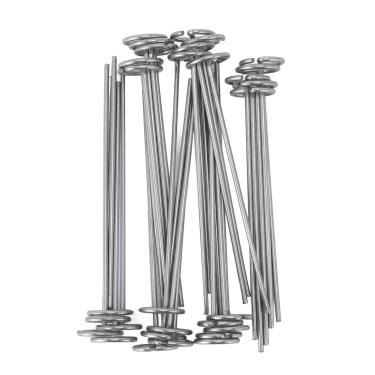 Imagem de 30pcs Círculo Top Pinos Paisagem Galvanizado Aço Estacas Tecido Paisagem G Forma Pinos Paisagem para Tendas de Pássaro (152 mm)