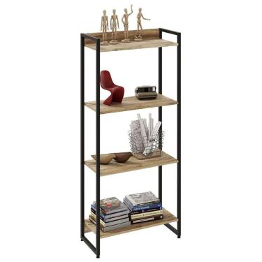 Imagem de Estante Livreiro Multiuso Dynamica Industrial 60cm 4 Prateleiras C08 Carvalho