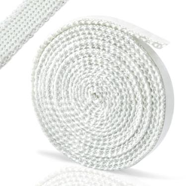 Imagem de Adviace Fita de vedação plana de porta de fogão de fibra de vidro 1-00-88100 com autoadesivo para fogões de pellets Harman Accentra Insert, fogões de carvão Harman e Heatilator Eco-Choice BH105 fogões