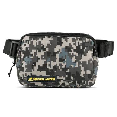 Imagem de Pochete tática camuflada – bolsa transversal de zíper duplo com zíperes YKK, alça ajustável – bolsa de cinto EDC para caça, viagens, caminhadas, Urban Digital Camo, Pochete