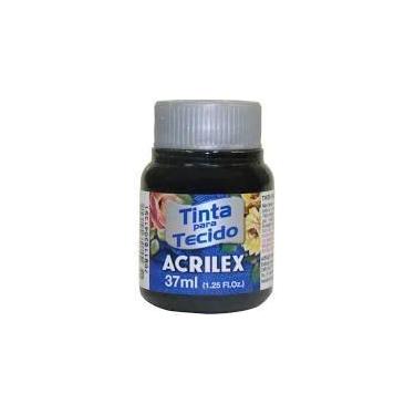 Imagem de Tinta de tecido Acrilex preto 520 37ml