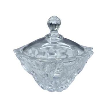 Imagem de Potiche Baleiro Bomboniere Vidro Doces Com Tampa Decorativo - Zein