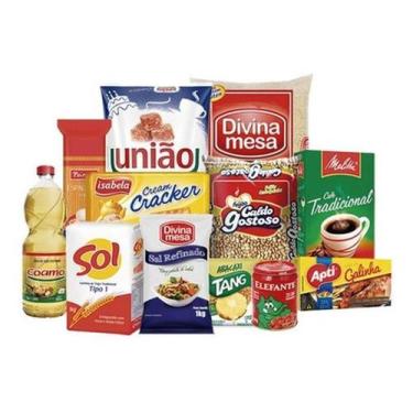 Imagem de Cesta Básica Para Funcionários Doação Alimentos Com 12 Itens - Higipac