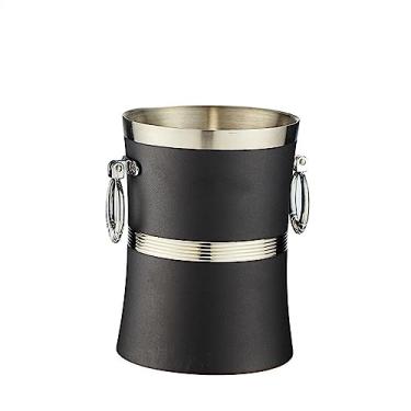 Imagem de balde de gelo para festas bar colorido KTV balde de gelo especial balde de gelo criativo balde de cerveja e vinho champanhe balde de gelo de aço inoxidável recipiente de gelo balde de vinho (cor: D)