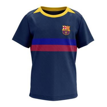 Imagem de Camiseta do Barcelona Infantil Menino Braziline Epoch Marinho-Masculino