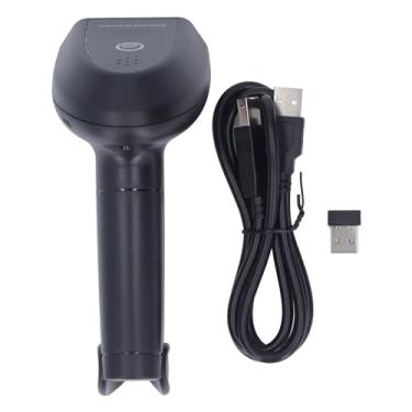 Imagem de 1D Scanner de código de barras sem fio 2.4g portátil CCD Red Light Barcode Reader com Bateria de 2000mAh Digitalização rápida para lojas de varejo Supermarkets Caixa Abs Plastic