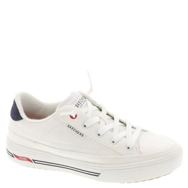 Imagem de Skechers Tênis feminino Arcade Arch Fit-Arcata, Branco/azul marinho/vermelho, 37