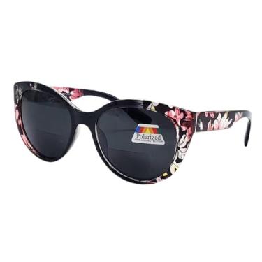 Imagem de BillieJoe Óculos de sol polarizados e bifocais óculos de leitura para mulheres leitor de sol UV, Floral, 1 Count (Pack of 1)