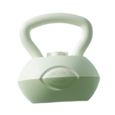 Imagem de Baoblaze Kettlebell com água para treinamento de glúteos, peso ajustável de 2 a 4 kg, treino corporal, agachamento esportivo, equipamento de fitness, ioga, Verde