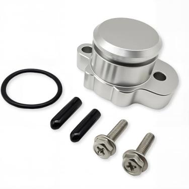 Imagem de Kit de tampa de plugue de bomba de óleo OEM de atualização compatível com Yamaha PW50 1981-2024, tampa de plugue, anel de vedação, 2 peças de parafusos de montagem, tampa de porta