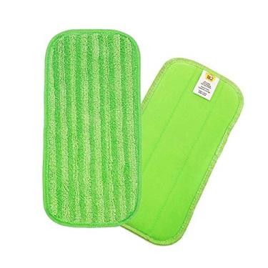 Imagem de Almofadas de esfregão de microfibra reutilizáveis | Compatível com cabeça de esfregão de jato úmido Swiffer | Esfregão compatível com jato de água | Almofadas de refil laváveis na máquina para