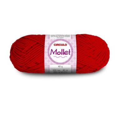 Imagem de Lã Mollet Círculo 40g 80mts - Fio para Crochê, Tricô e Artesanato - Ci