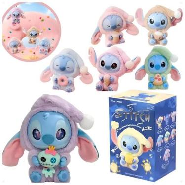 Imagem de Pelúcia Labubu Stitch Azul Surpresa Misteriosa Colecionável - MR