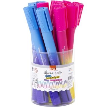 Imagem de Kit com 12 Canetas Marca Texto, Brw, Double Infinity, com Cheiro, Cores Sortidas