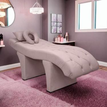 Imagem de Maca Lash Designer Cilios Estofada Estética Veludo Rosê Gold - SOFA ST