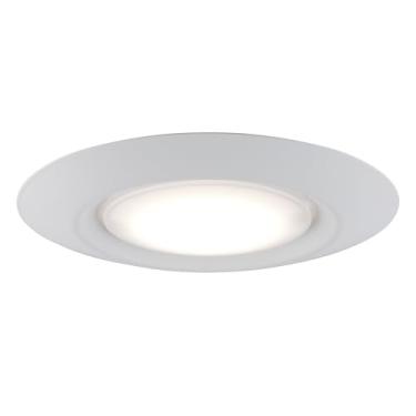 Imagem de Trans Globe Iluminação LED-30021-1 WH One Light LED Teto Flush Mount I in a White Finish I Modern Contemporary Light Fixture I