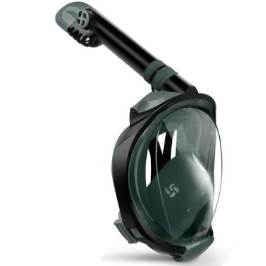 Imagem de Máscara de snorkel Greatever G2 para rosto inteiro com sistema Dry Top