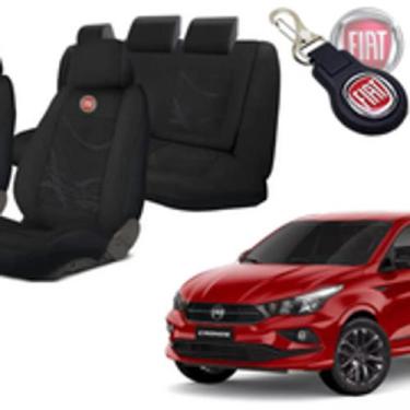 Imagem de Conjunto Capas Tecido para Fiat Cronos 2017-2024+ Acessórios - Ferro T
