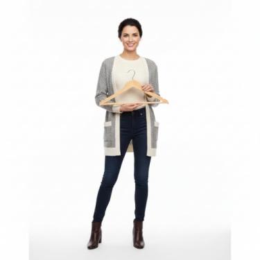 Imagem de Cabide Madeira Kit 3 Unidades Reforçado Verniz Natural Roupas Calças Camisa Premium Qualidade Organizador Armário