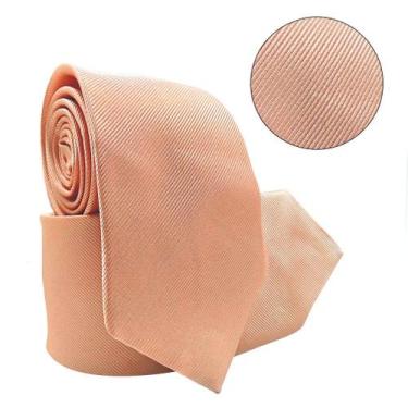 Imagem de Gravata Social Risco Fino Padrinho Evento - oem, Salmao claro risco fi