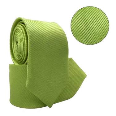 Imagem de Gravata Social Risco Fino Padrinho Evento - oem, Verde claro risco fin